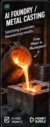 Metal Casting – AI Video Prompt Pack