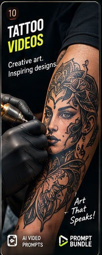 Tattoo Art – AI Video Prompt Pack