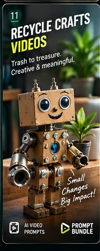 Recycle Crafts – AI Video Prompt Pack