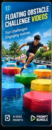 Floating Obstacle Challenge – AI Video Prompt Pack