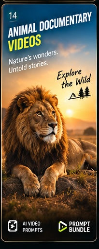 Animal Documentary – AI Video Prompt Pack