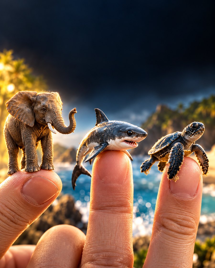 Tiny Macro Animals – AI Video Prompt Pack