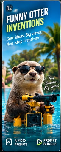 Funny Otter Inventions – AI Video Prompt Pack