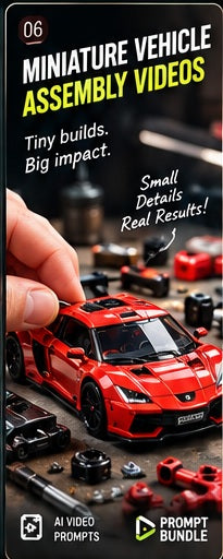 Miniature Vehicle Builds – AI Video Prompt Pack